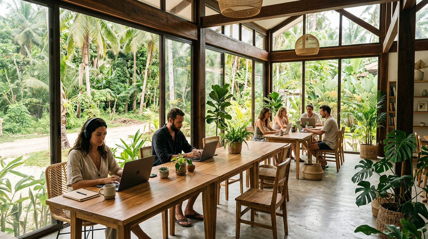 Coworking space in General Luna Siargao for digital nomads and remote workers