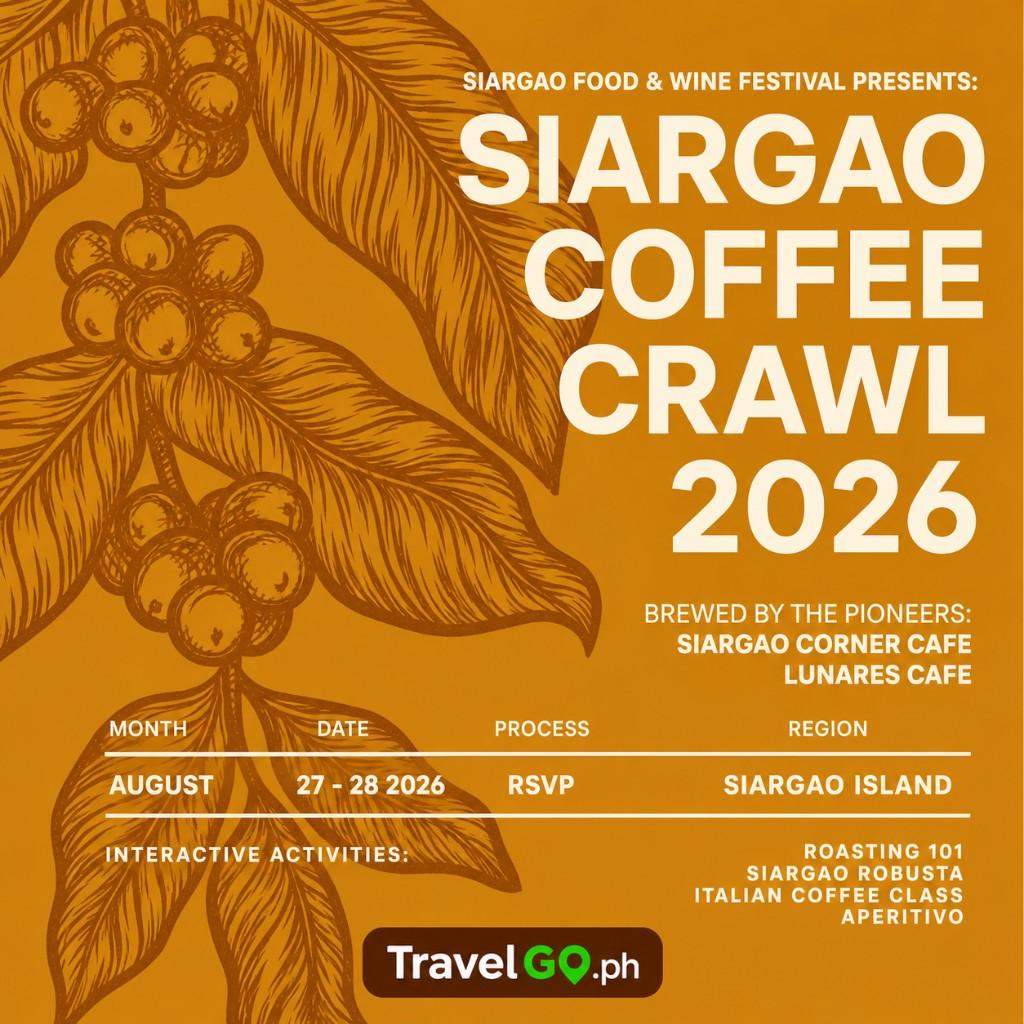 Siargao Coffee Crawl 2026 festival poster