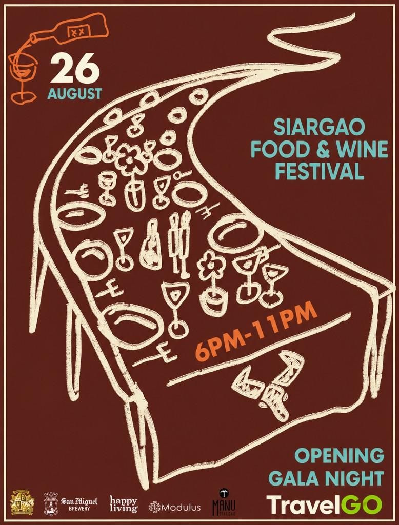 Siargao Food and Wine Festival opening gala night, August 26