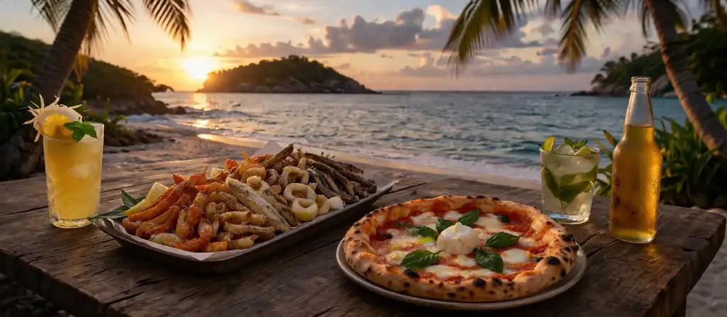 Food delivery in Siargao with tropical meals