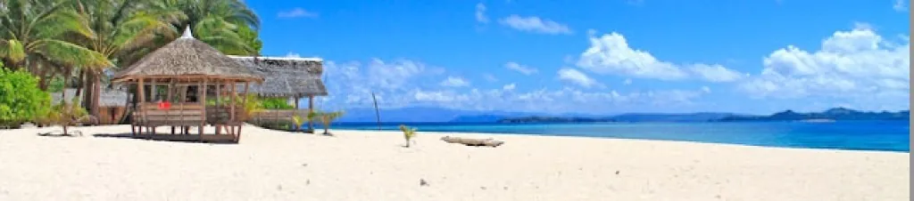 Beach and palm trees in Siargao