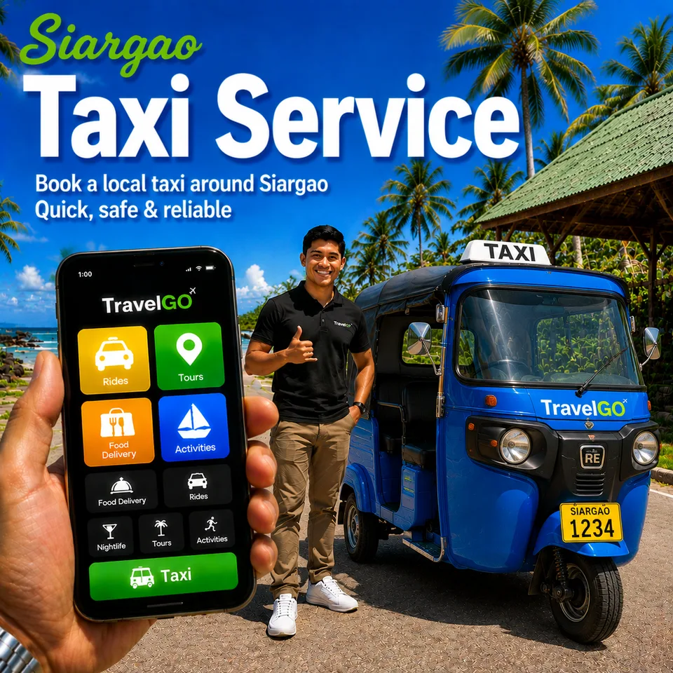 Tuk-tuk taxi in Siargao