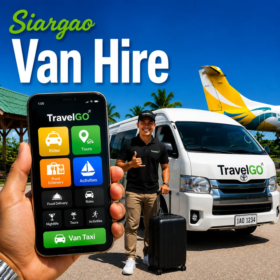 Van hire in Siargao